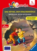Bild von Klein, Martin : Das Rätsel der Drachenhöhle - Leserabe ab 1. Klasse - Erstlesebuch für Kinder ab 6 Jahren (in Großbuchstaben)
