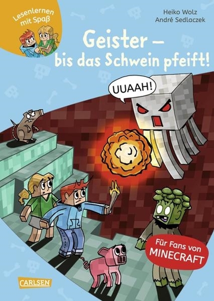 Bild von Wolz, Heiko: Lesenlernen mit Spaß - Minecraft 6: Geister - bis das Schwein pfeift!