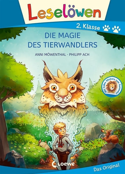 Bild von Möwenthal, Anni: Leselöwen 2. Klasse - Die Magie des Tierwandlers (Großbuchstabenausgabe)