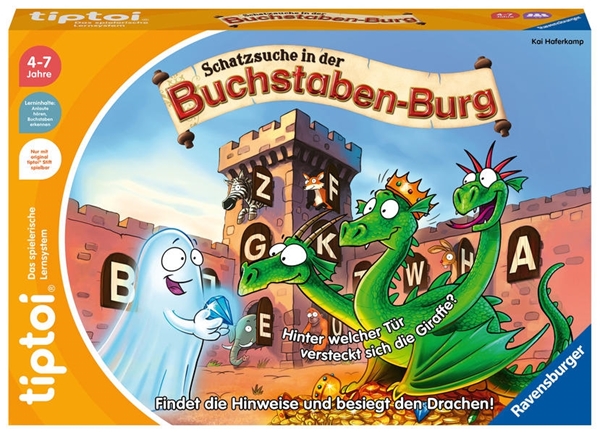 Bild von Haferkamp, Kai: Ravensburger tiptoi 00124 Schatzsuche in der Buchstabenburg, Spiel für Kinder von 4-7 Jahren, für 1-4 Spieler