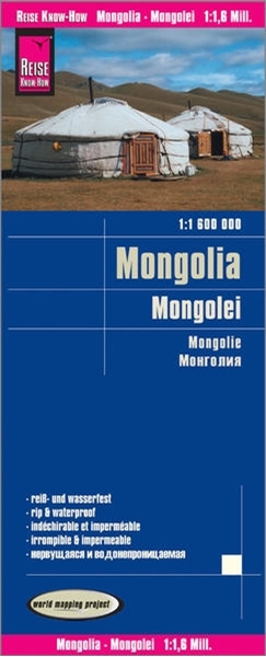 Bild von Peter Rump, Reise Know-How Verlag: Reise Know-How Landkarte Mongolei (1:1.600.000). 1:1'600'000