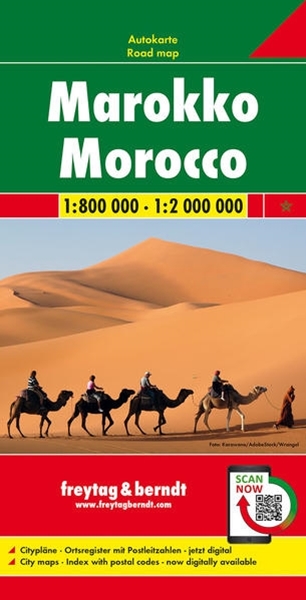 Bild von Freytag-Berndt und Artaria KG (Hrsg.): Marokko, Autokarte 1:800.000 - 1:2.000.000. 1:800'000