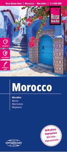Bild von Peter Rump, Reise Know-How Verlag: Reise Know-How Landkarte Marokko (1:1.000.000). 1:1'000'000