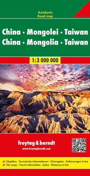 Bild von Freytag-Artaria KG: China - Mongolei - Taiwan, Autokarte 1:3.000.000. 1:3'000'000