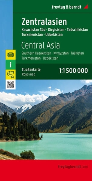Bild von Freytag-Berndt und Artaria KG (Hrsg.): Zentralasien - Kasachstan Süd - Kirgisistan - Tadschikistan -Turkmenistan - Usbekistan, Autokarte 1:1,5 Mio. 1:1'500'000