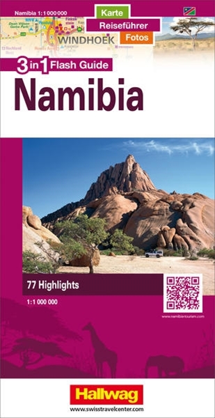 Bild von Hallwag Kümmerly+Frey AG (Hrsg.): Namibia Flash Guide Strassenkarte 1:1 Mio. 1:1'000'000