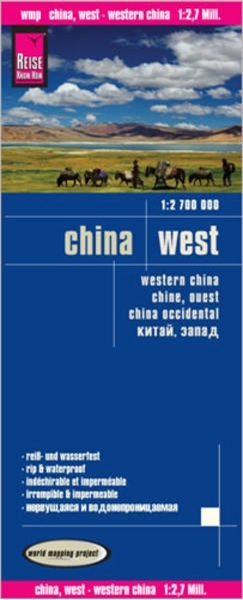 Bild von Reise Know-How Verlag Peter Rump, Reise Know-How Verlag: Reise Know-How Landkarte China, West (1:2.700.000). 1:2'700'000