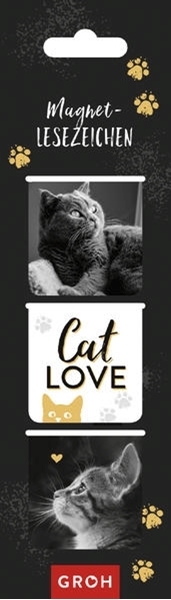 Bild von Groh Verlag: Magnetlesezeichen Cat love