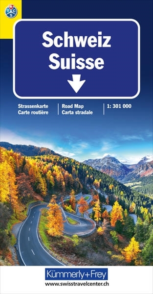 Bild von Hallwag Kümmerly+Frey AG (Hrsg.): Schweiz TCS Strassenkarte 1:301 000. 1:301'000