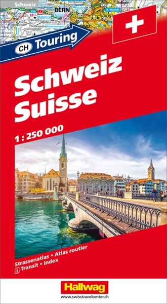 Bild von Hallwag Kümmerly+Frey AG (Hrsg.): Schweiz CH-Touring Strassenatlas 1:250 000. 1:250'000