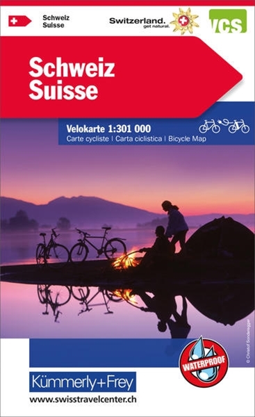 Bild von Hallwag Kümmerly+Frey AG (Hrsg.): Schweiz Velokarte 1:301 000. 1:301'000