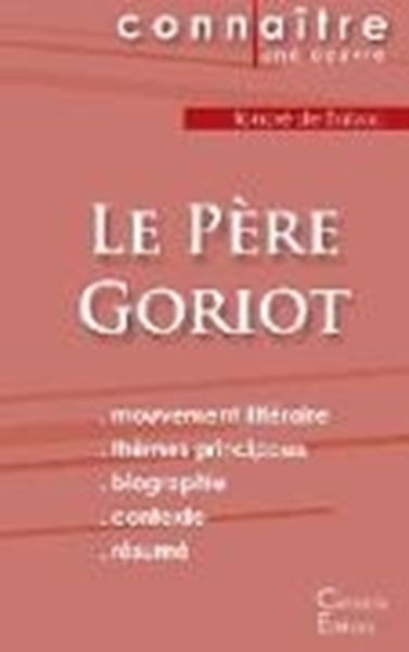 Bild von de Balzac, Honoré: Fiche de lecture Le Père Goriot de Balzac (Analyse littéraire de référence et résumé complet)