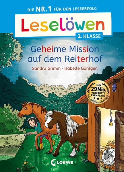 Bild von Grimm, Sandra: Leselöwen 2. Klasse - Geheime Mission auf dem Reiterhof