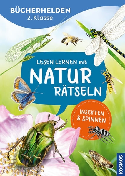 Bild von Duppke, Leonie: Lesen lernen mit Naturrätseln, Bücherhelden 2. Klasse, Insekten & Spinnen