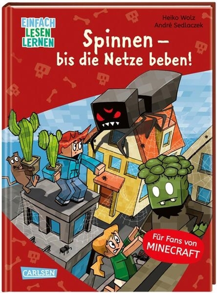 Bild von Wolz, Heiko: Lesenlernen mit Spaß - Minecraft 8: Spinnen - bis die Netze beben!